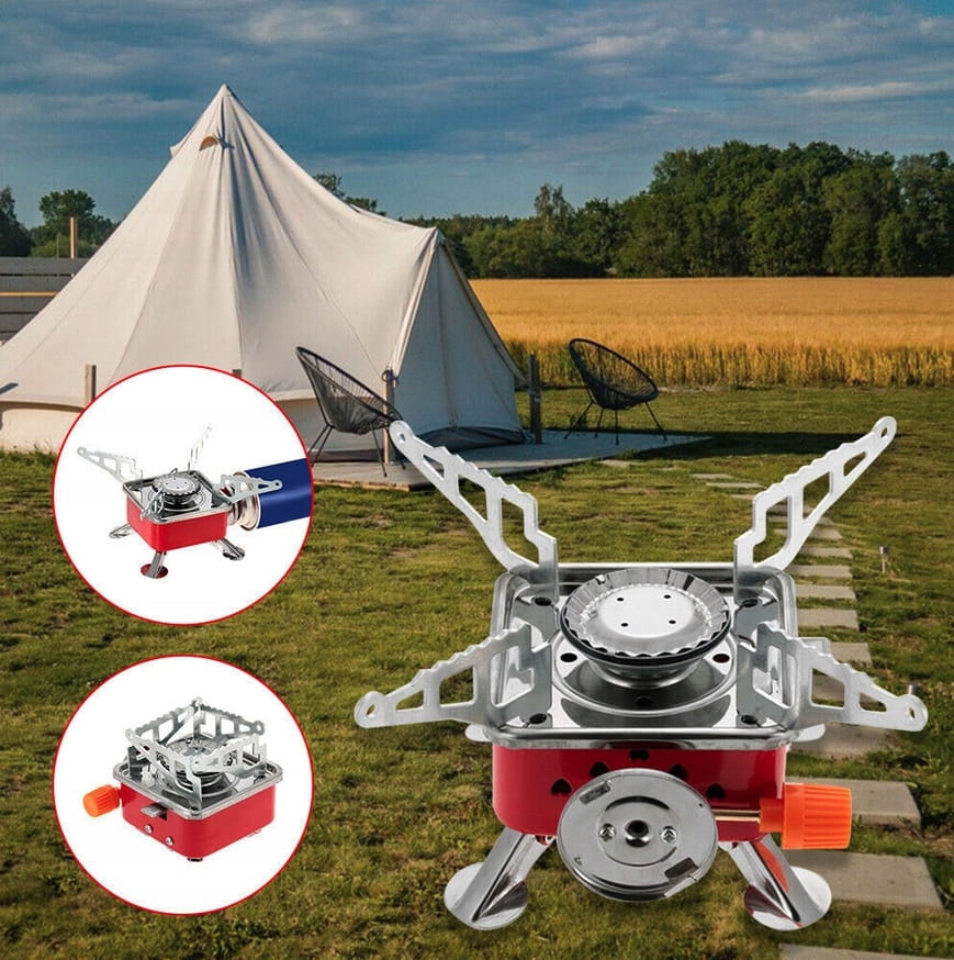 Mini gas stove for camping, camping, foldable stove, GAS