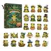Christmas Tree Hanging Ornaments Frog Advent Calendar 2026, 24 Days Countdown with Pcs 2D for Acrylic Ornaments, Cute Pendants Holiday Parties, Tree,