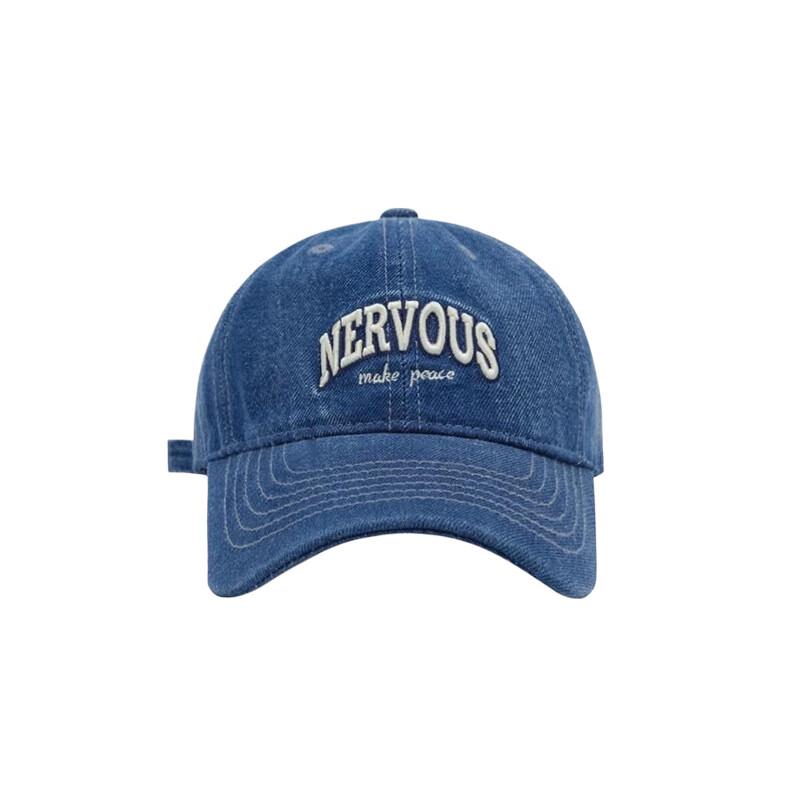 Unisex Washed Denim Embroidered Baseball Cap