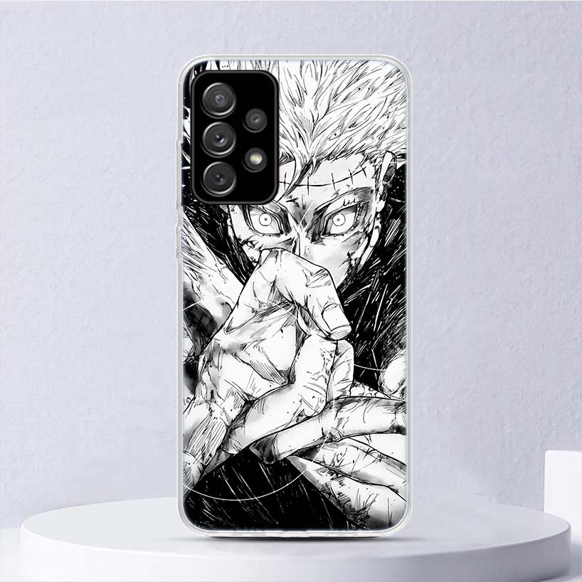 Kaisen J-Jujutsu Gojo Satoru Soft Case For Samsung Galaxy A52 A51 A50S A12 A10S A20S A30S Phone Cover A71 A41 A31 A21S A70 A40 A