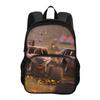 Monster Jam Round Front Bag Backpack Cartoon Print New Trendy Student School Best Campus Companion Birthday Gift
