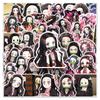 50 Nezuko Cartoon Stickers - Demon Slayer Anime Decorations for Phone Cases & Water Cups