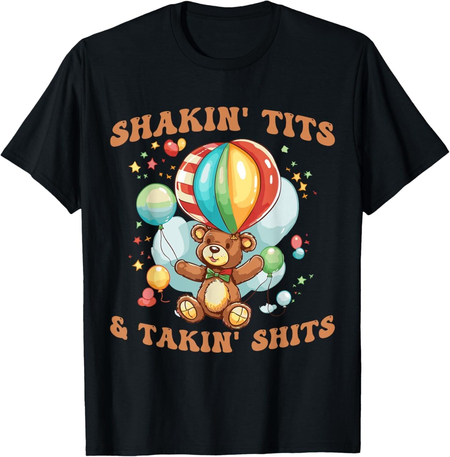 Смешные футболки для мужчин Shakin Tit s and Takin Shts унисекс M
