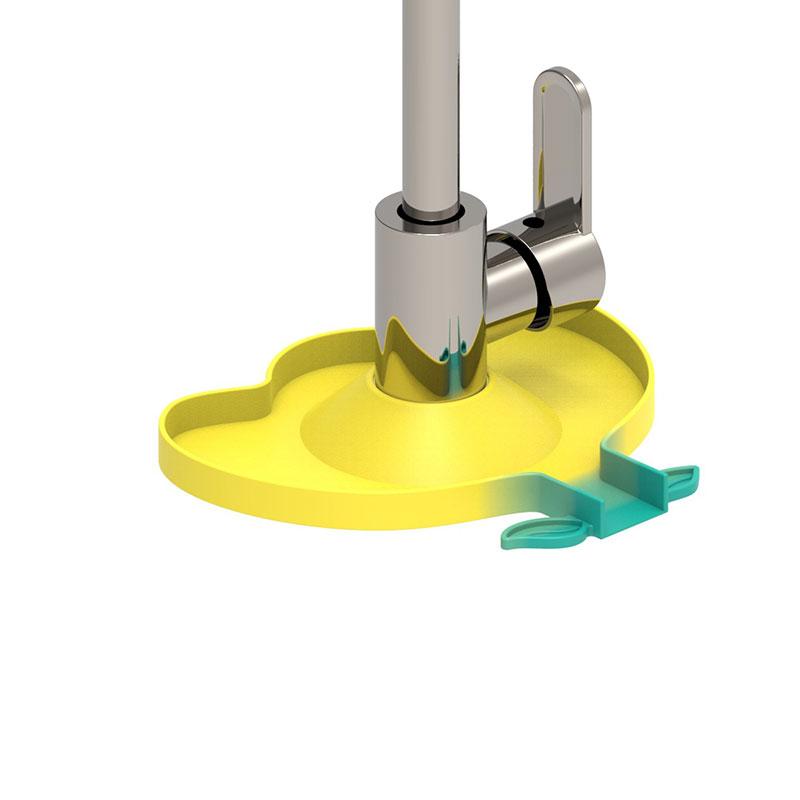 Faucet Sink Splash Catcher Washable Silicone Backsplash Guard Drying Mat Faucet Drip Kitchen Bathroom Counter Sink Splash Guard