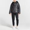 Nike Solid Logo Outdoor Quilted Lightweight Printed Zipper Hooded Down Jacket Women Jacket Black AJ7426-010