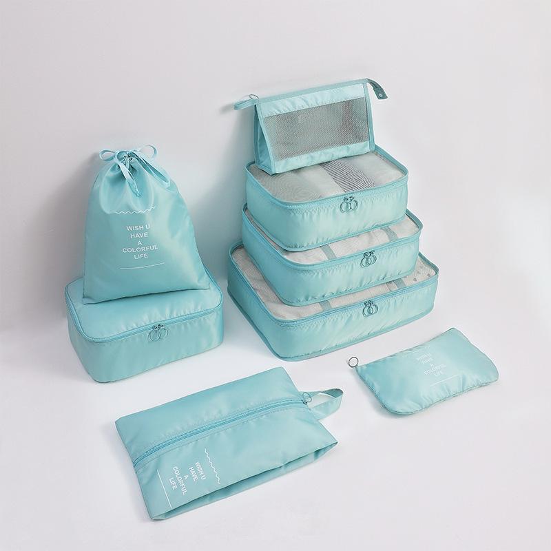 8-6 Pcs Travel Storage Bag Set, Clothing Organizer Packing Bags Suitcase Luggage Organizer Pouches