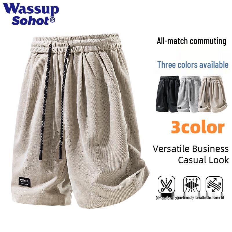 Wassup Sohot Men s Casual Straight-Leg Bermuda Shorts 3XL