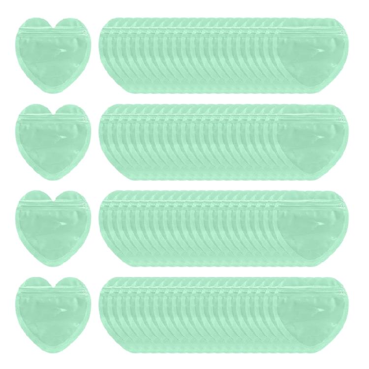 300Pcs Vibranting Color Heart Jewelry Bags Stylish Self Sealing Pouches for Business and Celebration Gifts Wrapping
