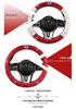 All-Season Suede Steering Wheel Cover with Rhinestones and Crown for Cars, Trucks & SUVs