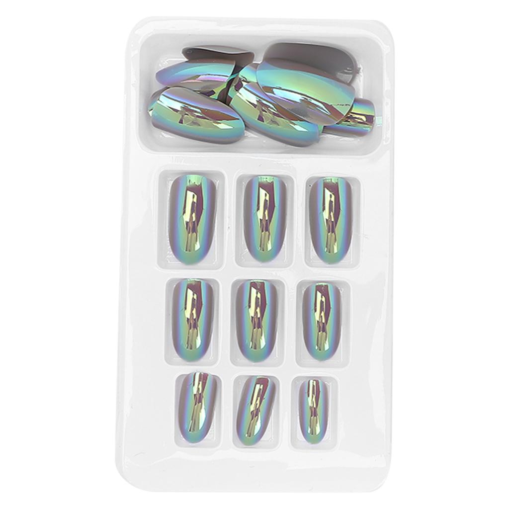 24pcs Fashionable Fake Nails Detachable Bright Color False Nail Patch Full Cover Nail Art Tips06