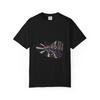 Subway Train Vinyl Record Graphic T-Shirt Black Front Print Comfort Colors 1717