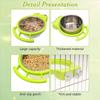 Stainless Steel Bird Feeding Dish Durable Parrot Food Cup Bird Food Container  Cage Accessories