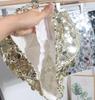 High-End Sequin A-Line Mini Skirt with Anti-Exposure Lining, High Waist, and Slim Fit