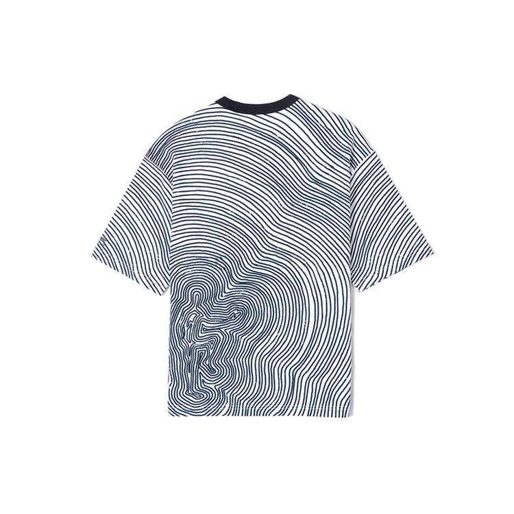 Li Ning Sports Fashion Series Paris Fashion Week Loose Casual Round Neck Short Sleeve T-Shirt Men Tops White Black AHSR373-2