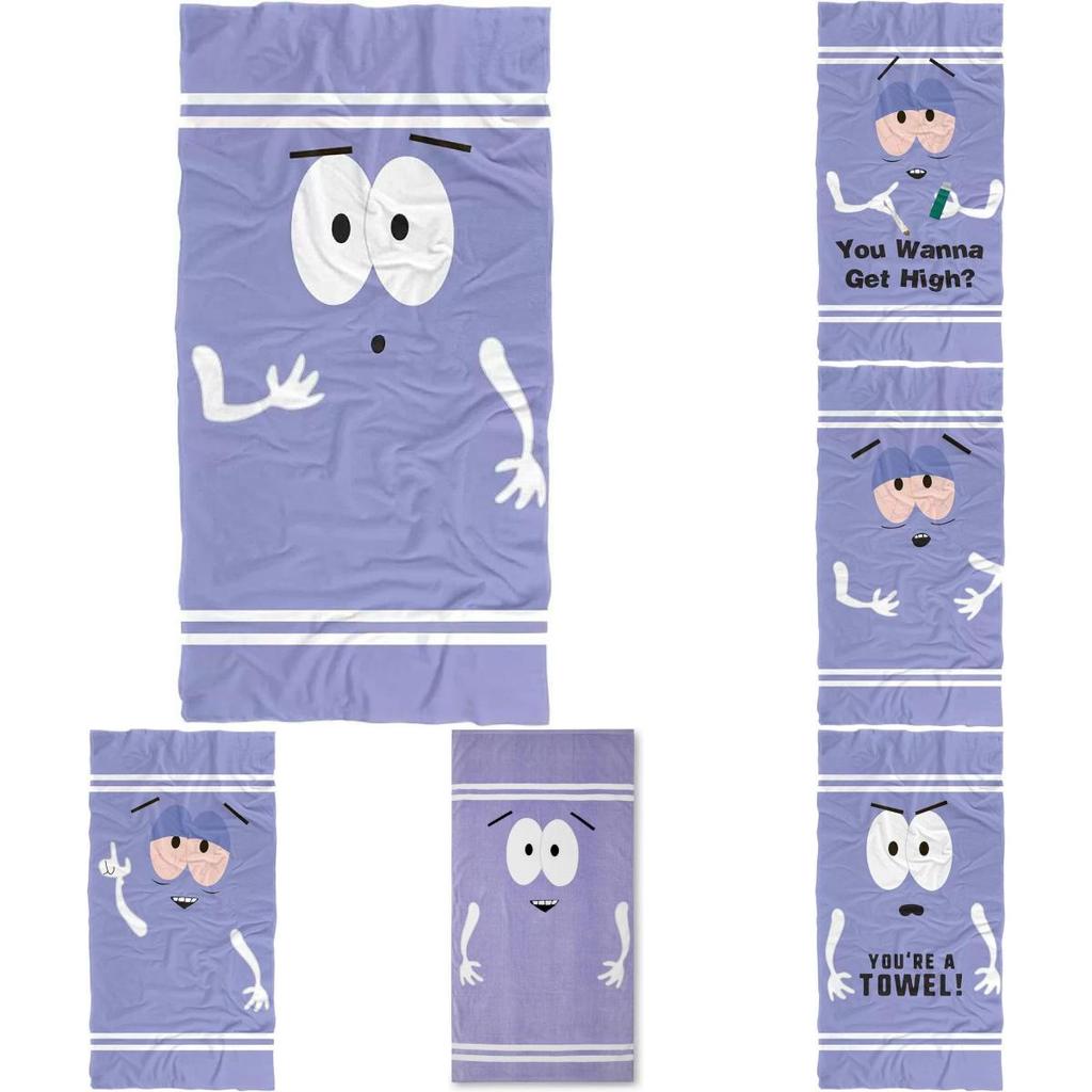 South Park Motiv Cartoon Handtuch Super Saugfähig Schnell Trocknend Für Kinder Strand