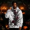 Men's Halloween Print Pullover Hoodie Long Sleeve Sweatshirt