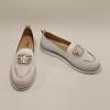 Women's Slip on Walking Shoes Genuine Leather Shallow Flats Spring Summer Hollow Breathable Handmade Casual Office Footwear