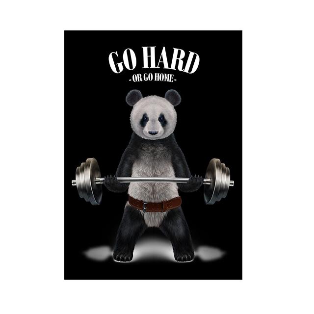 

Забавный тигр, панда, собака, тяжелая атлетика, мотивационные постеры, настенные художественные принты на холсте, животные, фитнес-картины, домашний декор для гостиной 30x40cm No Framed светло-зеленый