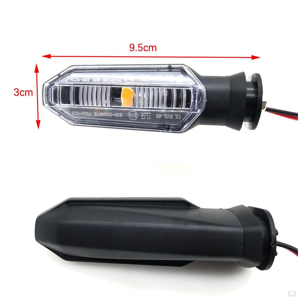 2 Pieces Motorcycle Turn Signal Indicator Flicker Flasher Motorbike Blinker Lights for 250R 500F