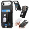 For iPhone Air Case RFID Blocking Carbon Fiber Leather Phone Back Cover with Card Holder