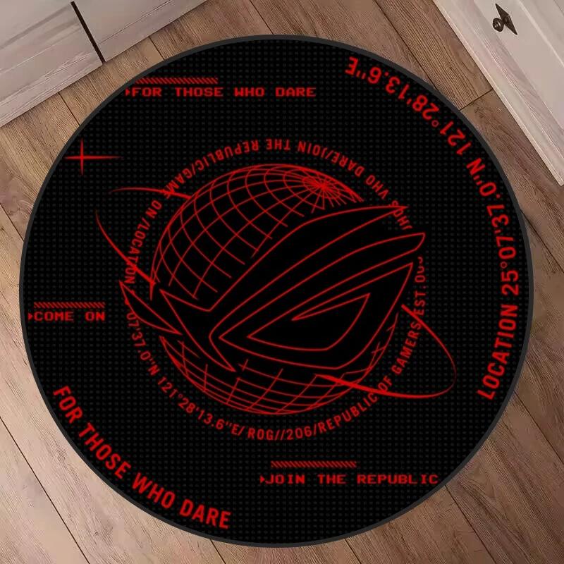 Alfombrilla de Suelo para Gaming Duradera Inspirada en ROG para Uso en Oficina y Silla Alfombra con Diseño Pashia Alfombra Suave Perfecta para Entusiastas del Gaming