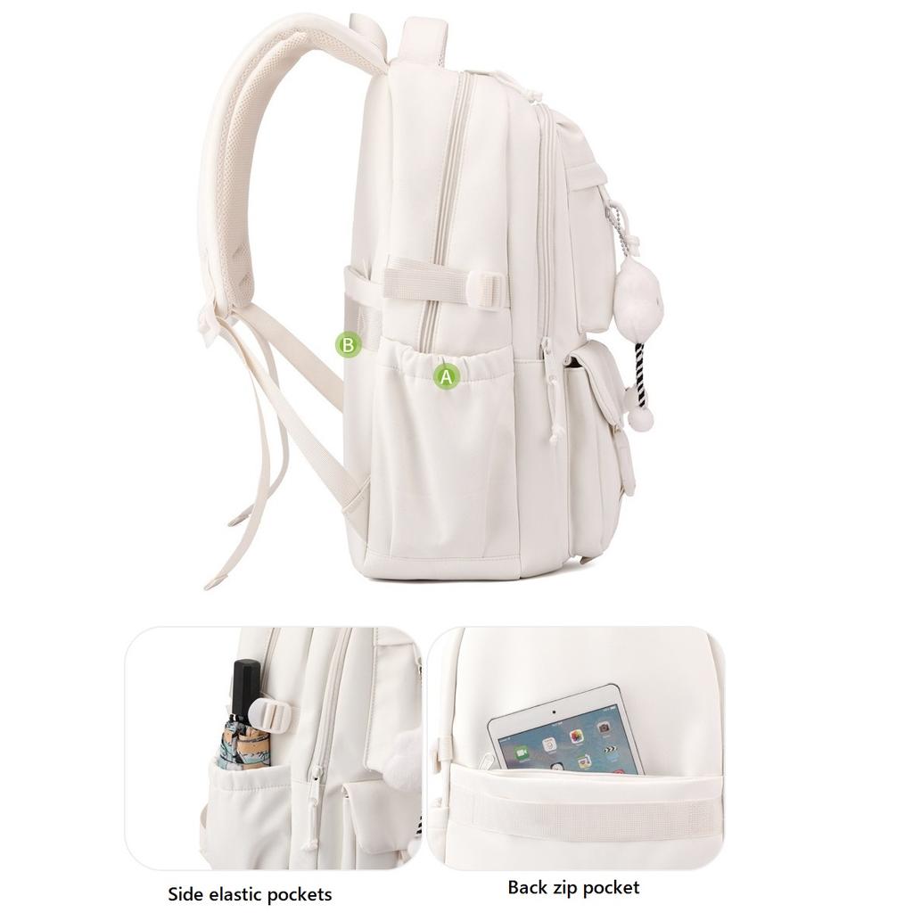 Einfacher Rucksack im koreanischen Stil für Herren und Damen, lässig, für Schülerinnen und Schüler