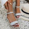 Fashion Women Fashion Platform Sandals Summer New Round Head Open-toe Sandals Temperament Wedge High Heels Shoes Women Zapatos De Mujer