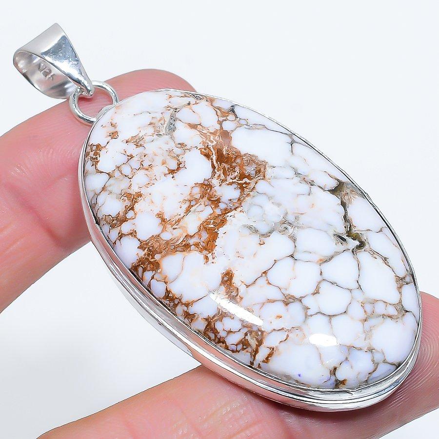 

Подвеска ручной работы в этническом стиле с драгоценными камнями «Дикая лошадь» 2,84 дюйма SR-9534