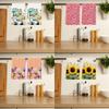 Watercolor Peony Sunflower Kitchen Towel - Yellow Floral Dish & Hand Cloth
