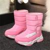 Winter Children Snow Boots Waterproof Warm Fur Rubber Sole Non-slip  Girls Boys Boots EU 26-37