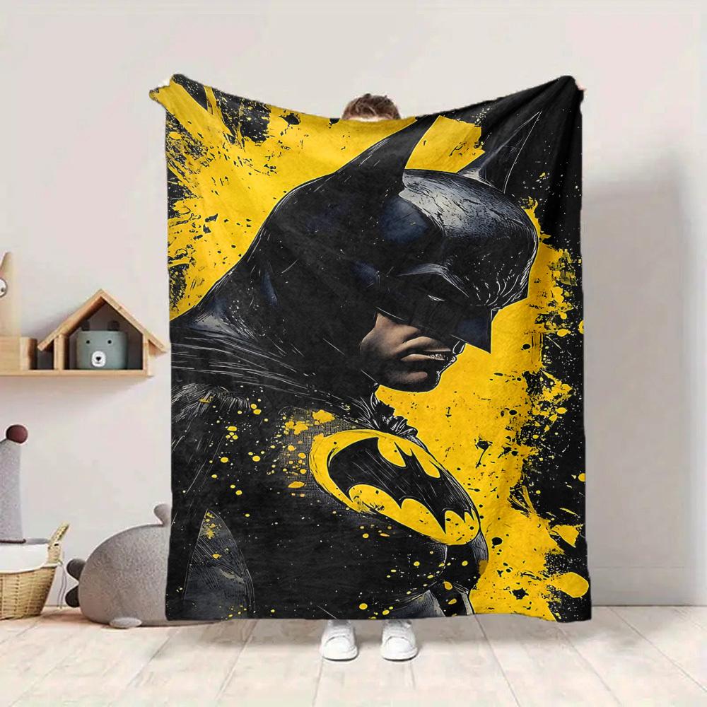 1 stuks Batman, Superhelden Deken Lichtgewicht Flanellen Plaid Voor Bank, Bed, Reizen, Kamperen, Woonkamer, Kantoor, Bank, Stoel, En Bed