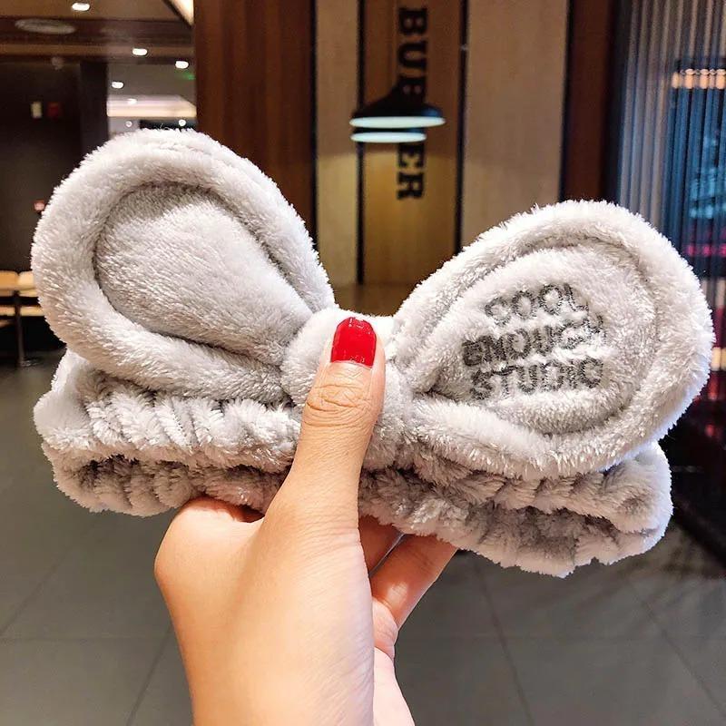 Wash Face Hairbands Soft Plush Headband Animal Ears Sweatband For Women Girls Makeup Hair Ring Fashion Hair Accessories