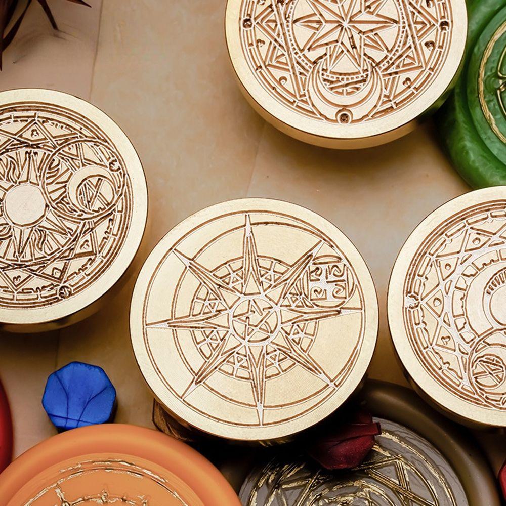 

Envelope Craft Gift Wax Seal Stamp Invitation Wax Seal Scrapbooking Stamp Magic Array Stamp Head