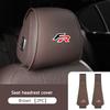2Pc Car Styling Neck Pillowcase Leather Headrest Storage Cover For Seat FR Ibiza Altea Leon Cupra Alhambra Arosa Car Accessories I6