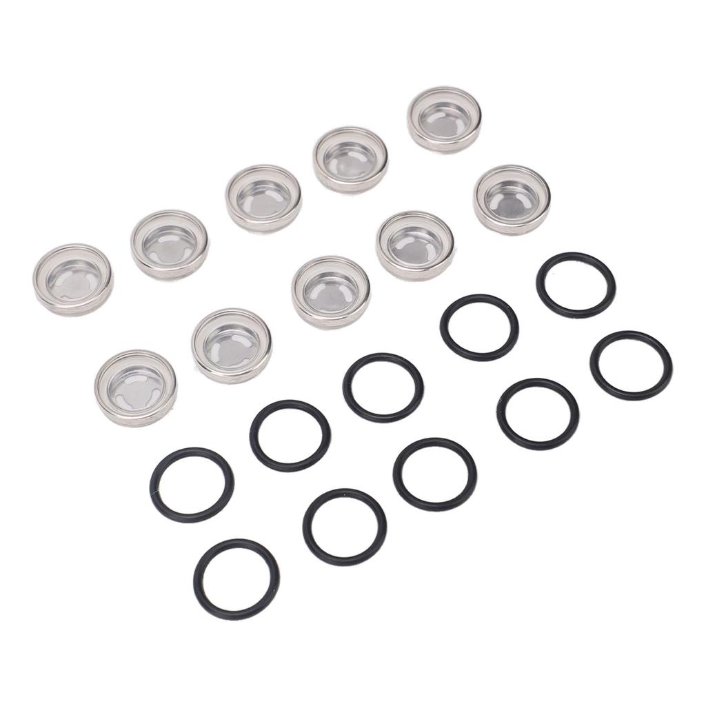 10pcs Brake Master Cylinder Sight Glass with O Ring Motorcycle Brake Master Cylinder Window for Motorcycle ATV