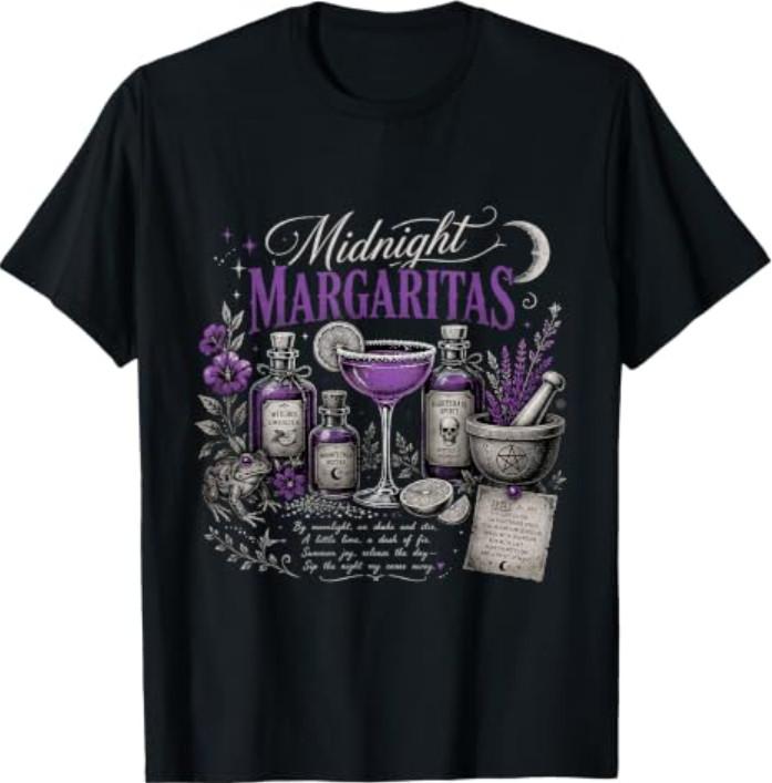 Margaritas Witchy Spell Magic Cocktail T-Shirt