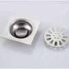 12x12cm Floor Drain Stainless Steel Square Bathroom Waste Gate Shower Drainer Floor Drain