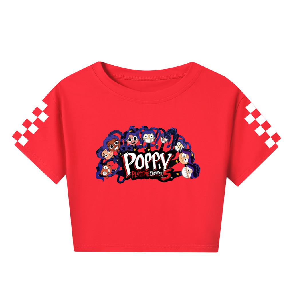 5633 Kids Girls Lily Lovebraids Print Short Sleeves Short T-Shirt