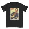 Vintage No To Alcoho Men T-Shirt Communist T Shirt Propaganda Vodka CCCP USSR Clothing Russian Casual Streetwear Tee Ropa Hombre