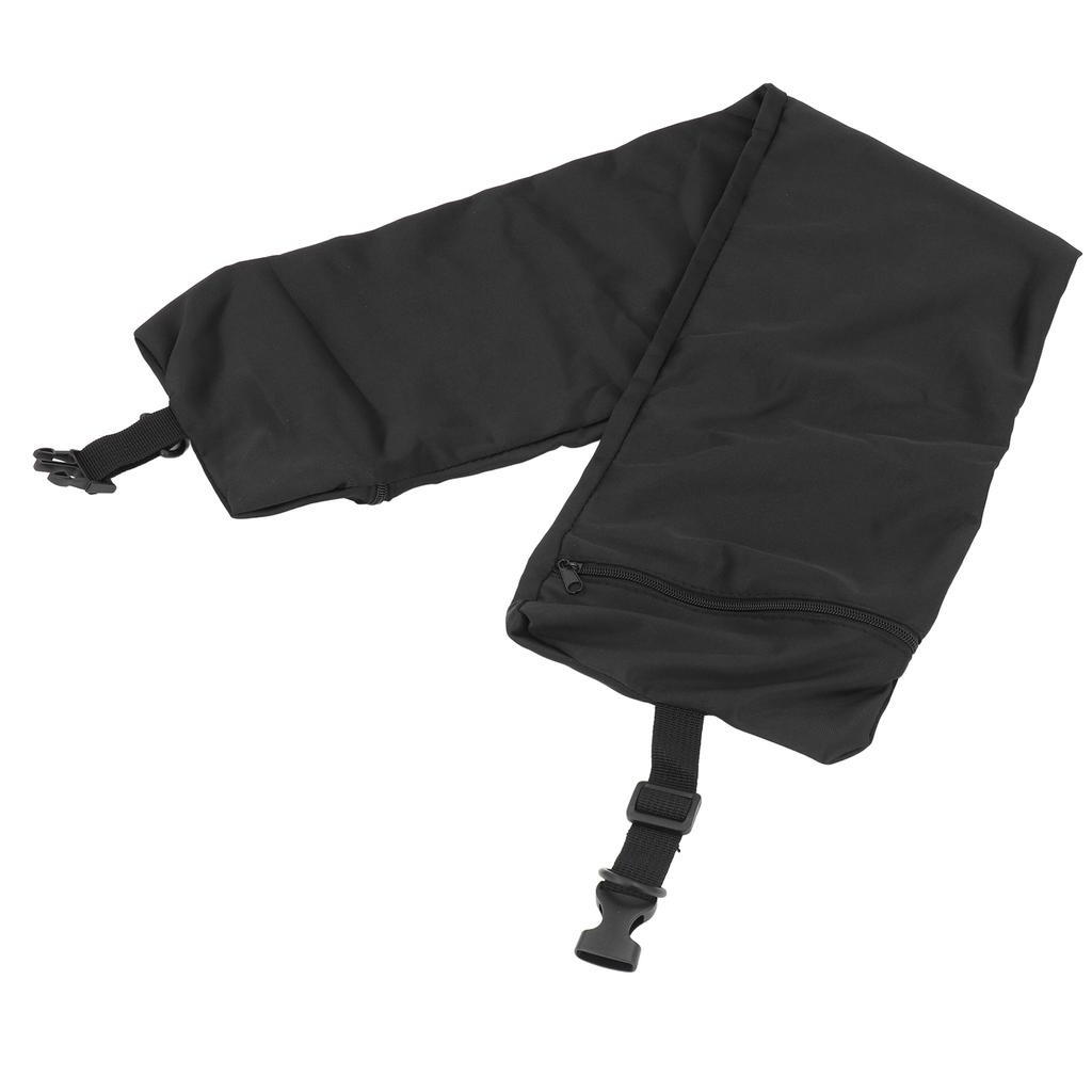 Stuffable Travel Pillow Cover Portable Washable Storage Neck Pillow Replacement Cover Black