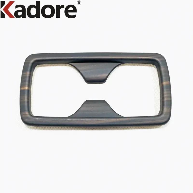 For Toyota RAV4 RAV 4 -   2024 Carbon Fiber Car Rear Seat Water Cup Holder Frame Cover Trim Interior Accessories