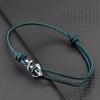 Bracelet Ancre Mode Homme Corde 2mm Tressé à la Main Nautique Réglable Bracelet pour Couples Étudiant Bijoux Cadeau Pulseira