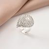 Europäischer und amerikanischer grenzüberschreitender High-End-Funkelnder Strassring, geometrischer Designring für Damen, Ring