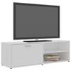 VidaXL Meuble TV Blanc 120x34x37 cm Aggloméré