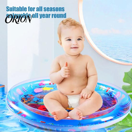 Safe Water Mat for Newborns Inflatable Splash Pad Toddlers, Thickened PVC Outdoor Sprinkler Play Stable Tummy Time Floor Babies, Sensory Toy