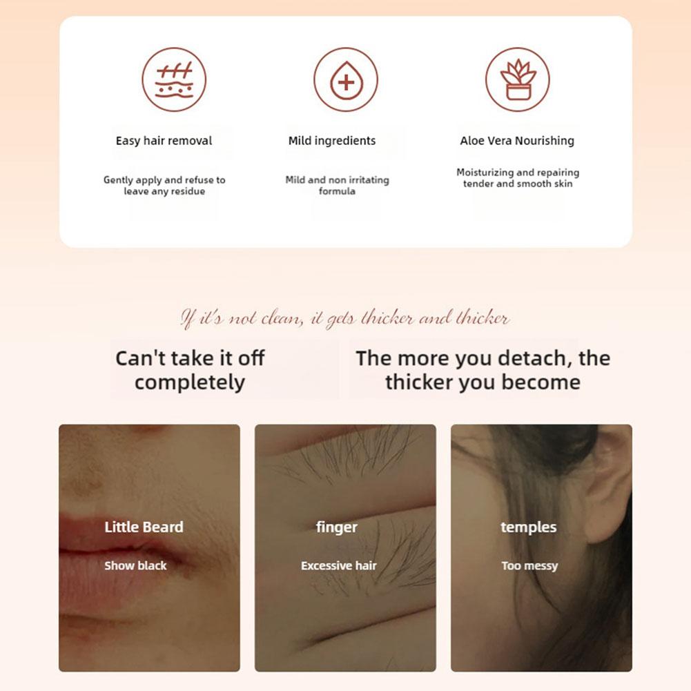 Haar Entfernung Creme Schmerzlos Haar Entferner Für Lippen Für Männer Creme Und Haut Arme Achselhöhle Beine Pflege T2Y5