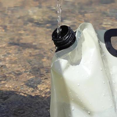 Tragbarer Faltbarer Wasserbeutel 8L Auto Reisen Trinkwasser Aufbewahrungsbeutel Faltbarer Wasserbehälter Autozubehör