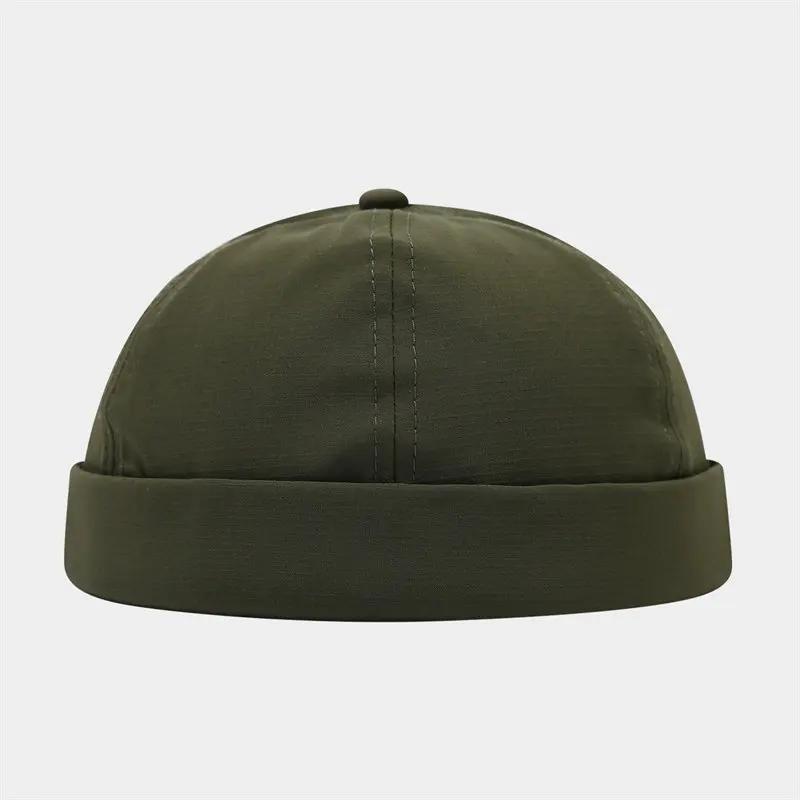 Frühling und Sommer Baumwolle Einfarbige Docker Cap Schirmlose Mütze Beanie Mützen Vermieter Matrosenmütze Damen und Herren 39