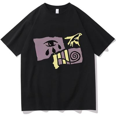 T-shirt Stampate di Alta Qualità a Maniche Corte Larghe per Uomo e Donna 2025 Da Marchi Popolari Autunnali e Invernali Streetwear Bape
