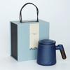Ceramic Tea and Water Separation Office Mug - Simple Brewing Cup for Business Gifts